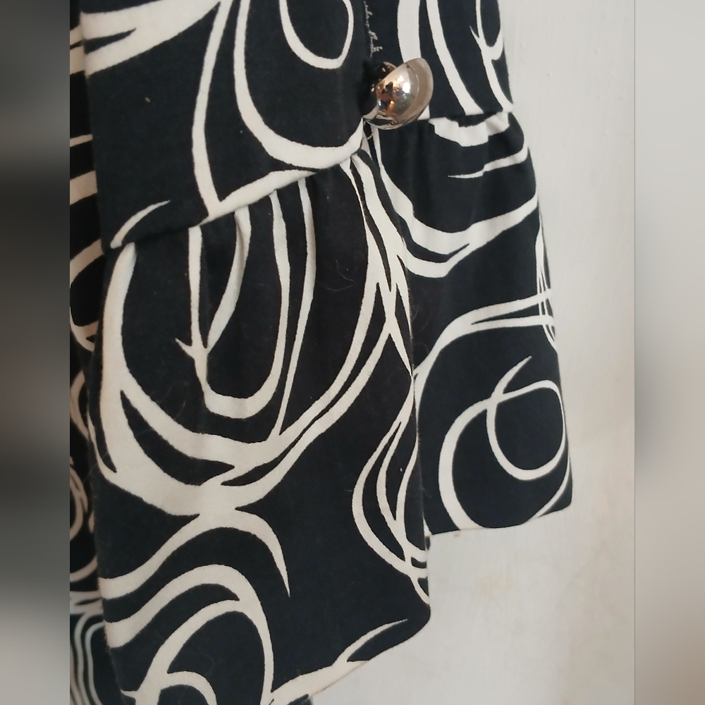 Multiples Geometric Black and White Swirl Blazer Extra Large - Picture 3 of 13